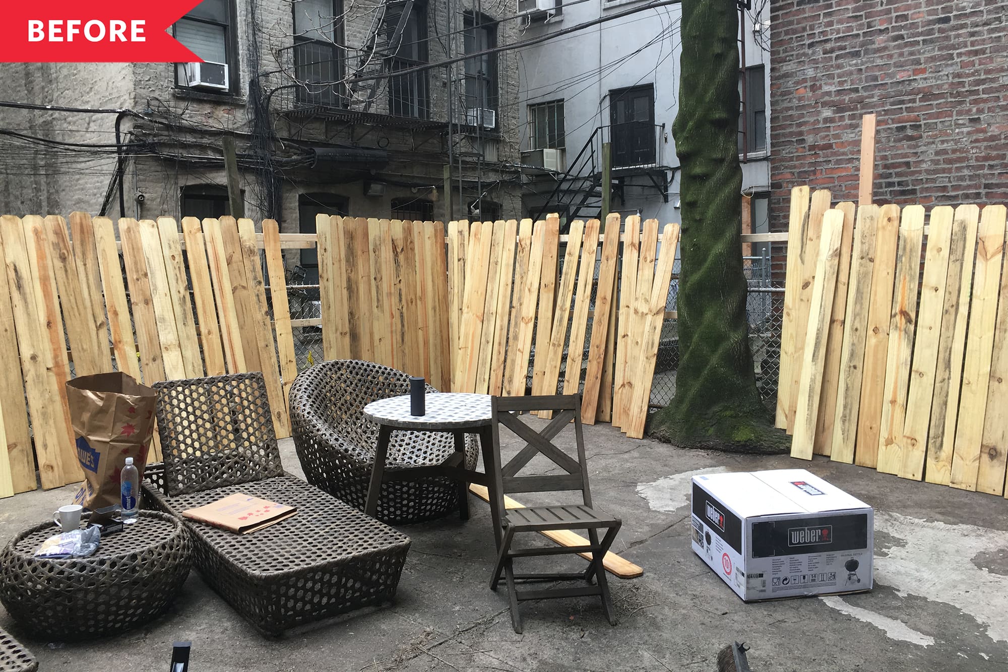 View of Small NYC Studio Apartment with Huge Backyard | Apartment Therapy